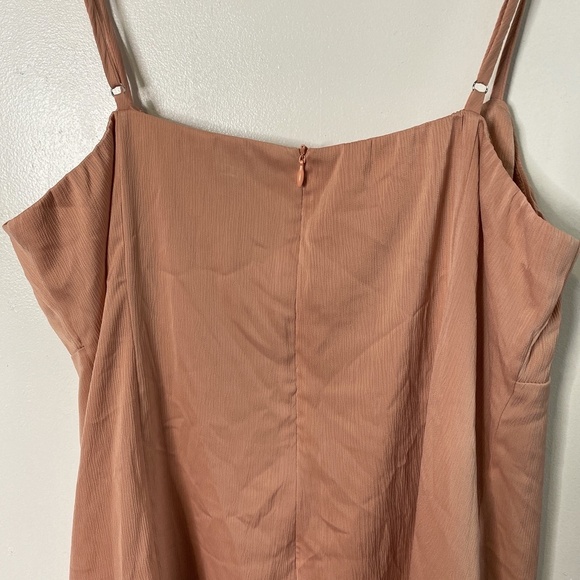 Lulu's Sweet Celebrations Blush Satin Sleeveless Rouched Bodice Mini Dress - Picture 7 of 9